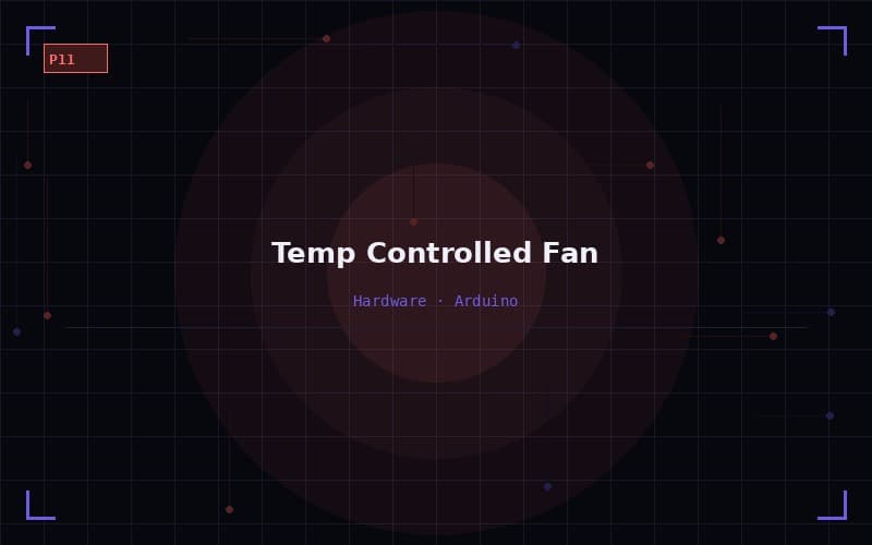Temperature Controlled DC Fan - Academic project by Hashin Israq