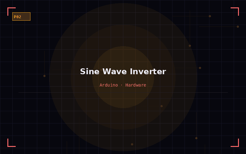 Single Phase Sine Wave Inverter - Academic project by Hashin Israq