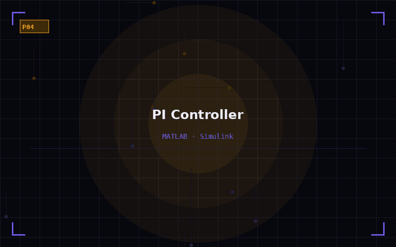 PI Controller (MATLAB) - Academic project by Hashin Israq