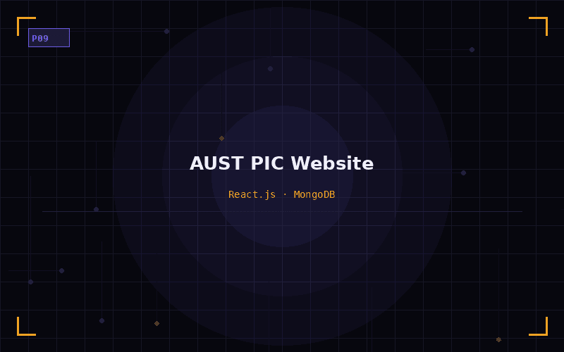 AUST PIC Website - Academic project by Hashin Israq